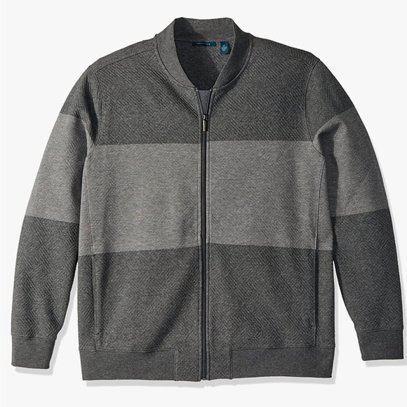 Perry Ellis Other - Perry Ellis Men's Cotton Blend Full Zip Jacquard Bomber size XL. Q16